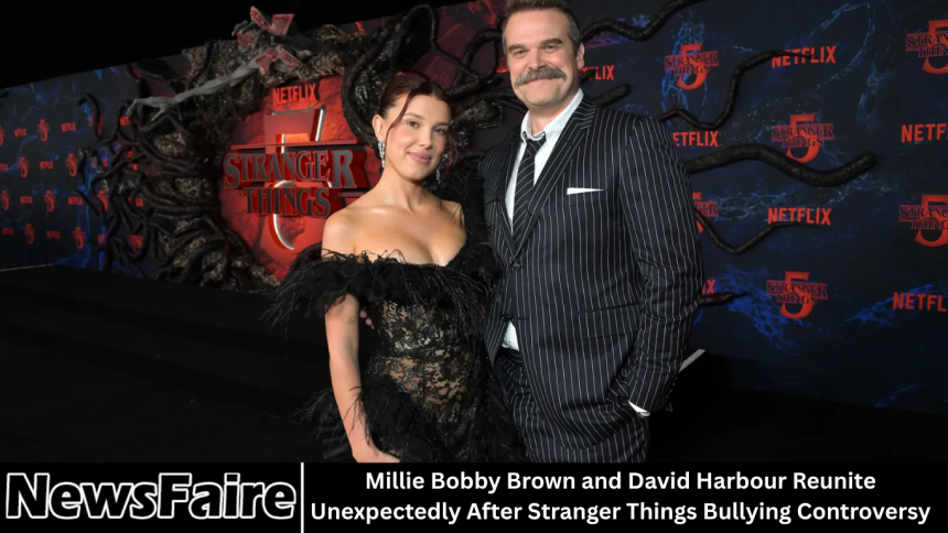 Millie Bobby Brown and David Harbour Reunite Unexpectedly After Stranger Things Bullying Controversy